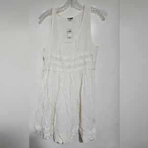 NWT Aerie Boho Ivory Slip Dress Sleeveless Size S,